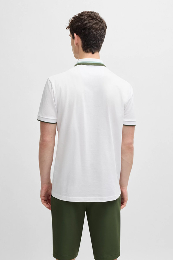 ΑΝΔΡΙΚΗ ΜΠΛΟΥΖΑ POLO BOSS - 100 ΛΕΥΚΟ